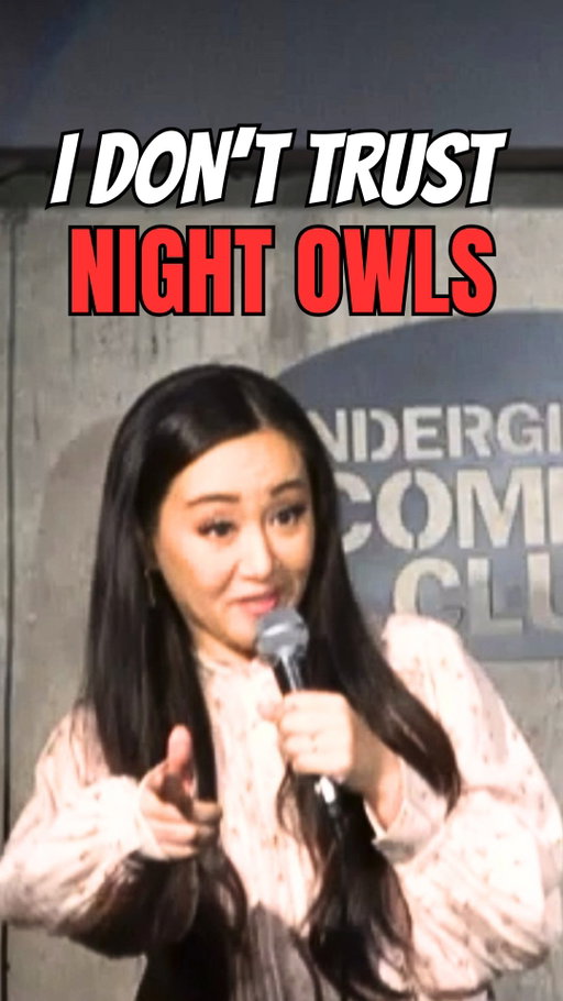 Night owls really gave themselves the coolest possible name. 😂 Who’s the night owl in your relationship? #standupcomedy #nightowl #relationshipcomedy #marriage #yuminagashima