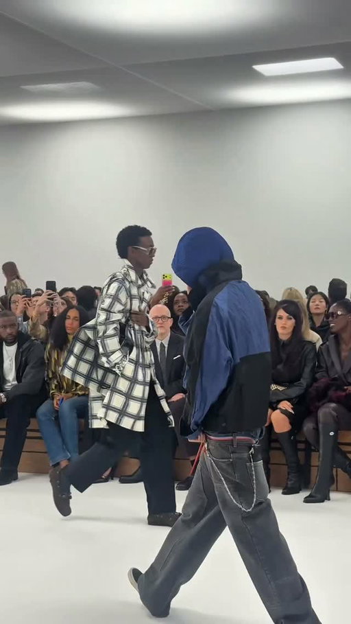 @centralcee walks for @burberry, during the Summer 2027 show. 

Video: Hypebeast