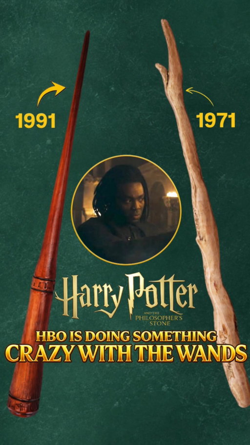 What if HBO is using wand design to show when a wand was made? 👀

The older witches and wizards we’ve seen so far seem to carry much more natural, branch-like wands. The couple on the bridge have them. Snape’s wand is thin, simple and minimally decorated, fitting a wand he likely received in the 1970s. And the mysterious witch & wizard filmed on the rooftop in what appears to be a 1981 scene are both carrying another rough, organic-looking wands Then there’s Neville Longbottom 

Unlike Harry, Draco and the other students, Neville didn’t start Hogwarts with a newly purchased wand. His belonged to his father, Frank Longbottom, and his new HBO wand looks noticeably older, rougher and more branch-like than the others.

So could wand styles actually change with the decades?

Maybe the 60s and 70s favored natural, almost untouched pieces of wood, while by the 1990s wand designs had become cleaner and more polished. Nothing has been officially confirmed, but if this is intentional, it’s an insanely subtle piece of worldbuilding.

A wand might not only tell us who owns it but it  might also tell us when they bought it.

#harrypotter #harrypotterseries #filming #hogwarts #fyp
