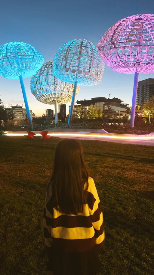 Vancouver’s newest public art comes alive at dusk @oakridgepark ✨🌙

Last night, we watched Bush Capsules by acclaimed Canadian artist Brian Jungen illuminate for the first time at The Commons and the changing lights completely transform the installation after dark — such a beautiful addition to Vancouver’s public art scene. 

📍 The Commons at Oakridge Park
650 W 41st Ave, Vancouver

#OakridgePark #PublicArt #CulturalHub #VancouverEvents #VancouverBC