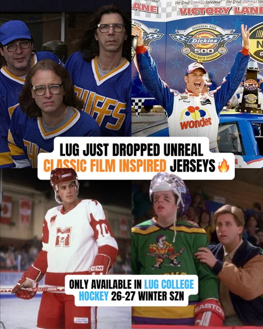 Which film is your fave?👇

Register now if you wanna play puck in these jerseys👀 Link in bio.