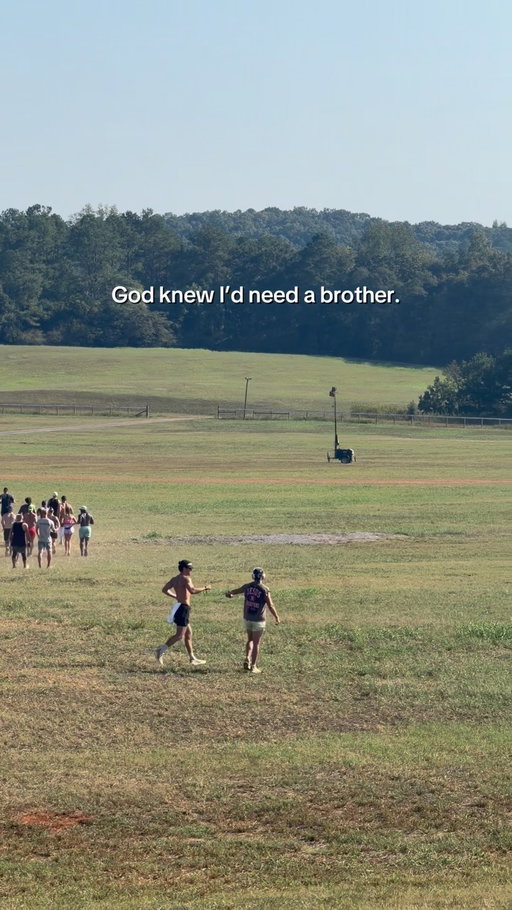 The craziest part about this video is neither of us knew it was being taken.

I came to @runningmanfest with it made up in my mind that I was going to run/walk 100 miles completely alone.

No content. No videographer. No posting. I just wanted to disconnect, walk, be still and thank God for everything.

Full transparency- I got deep in my head. (Like any typical human does) I felt alone. Kinda nervous like how am I even going to do this. And even though I wanted somebody to talk to, I wasn’t going to reach out.

Then my brother @jacksdayinthelife came over. (Not planned whatsoever, I was about 4 hours in here completely isolated. I chose to walk the perimeter away from everyone so that way I could be fully alone)

Jack checked on me. He encouraged me. He reminded me to keep going. Out of everybody there, he was the one person who came over and made sure I was good. I’ll never forget this moment. And I always knew he was a special person and that we were bound to be best friends. This moment solidified my belief.

God knew exactly who I needed in that moment.

And somehow… a complete stranger captured the entire thing. Wow. (Shoutout to @allisonmayeux she sent me this clip!!!)

I wanted this journey documented so badly, but I let it go and gave it to God. Then He gave me a moment better than anything I could’ve planned.

Masterpiece.

God knew I’d need a brother.

Men- PLEASE Check in on your people. Thank God for the brothers He placed in your life.

September is suicide prevention month. 100% of the proceeds @jesusandendorphins makes we are FULLY giving away to an organization / charity of your choice.

That’s why I was set on running / walking 100 miles. To raise money for the others. My best friend took his own life when I was 17. This month means a lot to me. 

I love you Jack 🩵

AGTG ✝️