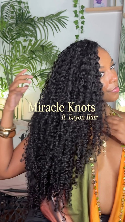 first protective style of the Grow Back Series 🌱🫧

the full detailed tutorial + my honest review are up on YouTube now! link in bio 🧚🏽‍♀️

PRODUCT DEETS 🫧
I used 4 packs 
20” Water Burmese Curly Crochet Human Hair

Use code ARIELLEDICKERSO for extra $$ off 🤎

Want the direct link to the hair? Comment “MIRACLE” and I’ll send it to you!

🧚🏽‍♀️🫧 follow @thenaturalari for more content 🫧🧚🏽‍♀️
•
•
•
•
•
#miracleknots #crochethair #eayonhair #naturalhairtutorial #thenaturalari