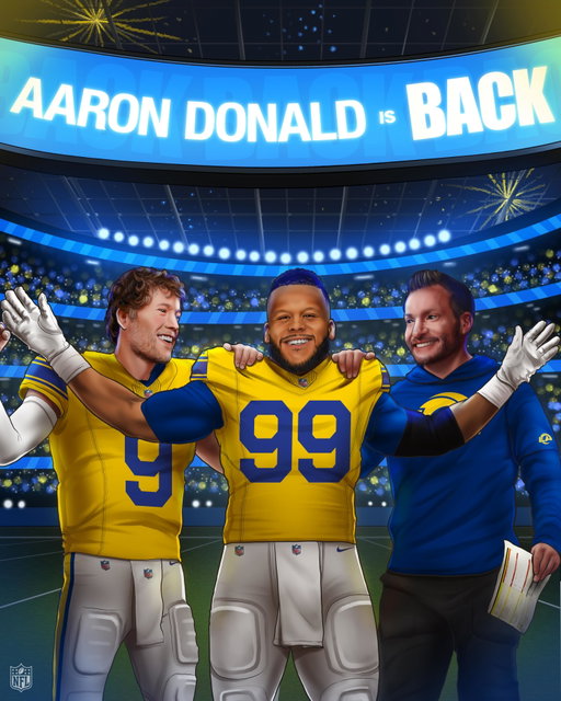 @aarondonald99 IS BACK 🚨 ‼️

NYGvsLAR – 8:15pm ET on ESPN
Stream on @NFLPlus
