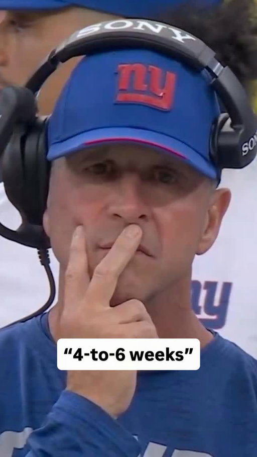 Looks like John Harbaugh was told “4-to-6 weeks” about Jaxson Dart when talking to someone on the Giants staff

#giants #football #sports #nfl