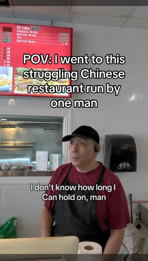 “I don’t know how long I can hold on, man.”

I had no idea he was struggling when I walked in. I overheard him talking to one of his regular customers, so I asked him how business was going. He told me he’s down around $30,000 since the beginning of the year and doesn’t know how much longer he can keep going like this.

He works at this restaurant every single day and you can tell how much he cares about this place and his customers. I just wanted to help him out a little and hopefully take some pressure off his back ❤️

Link in bio to donate to his GoFundMe. Anything helps 🙏

📍 The China Express 
819 W Arapaho Rd 58E Richardson, TX 75080
#solo #pov #Vlog #china #fypシ