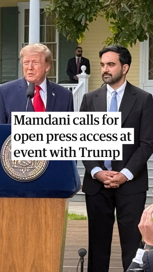 At a news conference following their closed-door meeting at Gracie Mansion, New York City mayor Zohran Mamdani was asked whether he challenged Donald Trump over his decision to ban CNN, MS Now, and Politico from White House grounds. 

The question comes following the decision of major US television news outlets agreeing to suspend their video coverage of Donald Trump after the administration banned journalists from several outlets from entering the White House grounds.