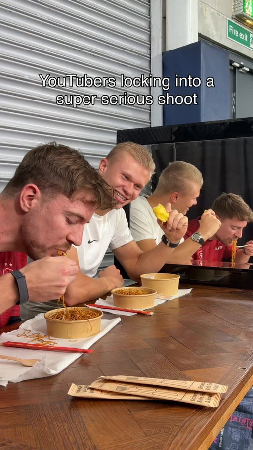 “guys don’t laugh” 😭 @erling