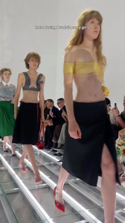 Creative directors Miuccia Prada and @rafsimons just debuted a very fun and festive collection for the party girl for @prada’s SS27 show. 

Video: Hypebae