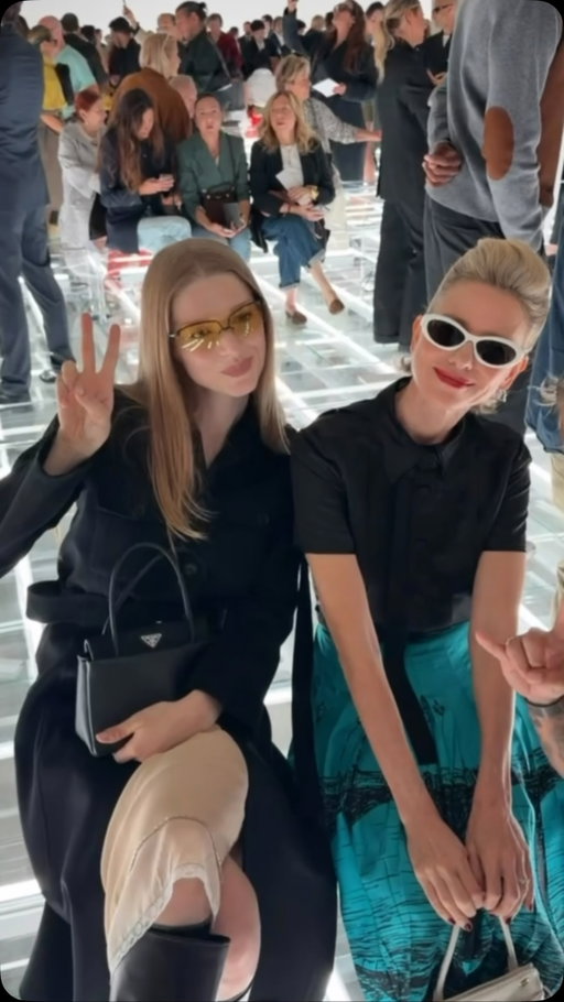 #MilanFashionWeek has officially begun. #HunterSchafer, #GabrielleUnion, #EmiliaClarke and more have arrived in the Italian fashion capital for the @Prada SS27 show today. Click the link in bio for all the best front row moments so far.
