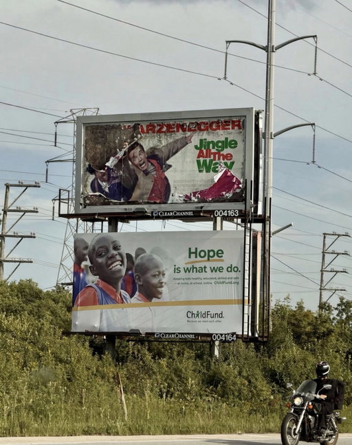 30 year old movie ad revealed when a new billboard was being put up! So fun. Billboard by @clearchanneloutdoor