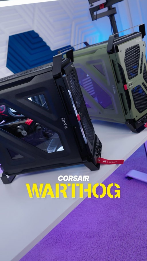 The WARTHOG is ready for takeoff 🫡✈️

Which color are you going for?

@corsair cooked with this case

🔗 Link in bio
Use code “DRIGGSY” for 10% off 🙌

Features: 

- Rugged construction
- Fighter jet inspired I/O
- Light for your rear ports!
- 2 x RS200 & 1 x RS120 PWM fan pre-installed
- InfiniRail Fan Mounting System
- Reverse connect, RapidRoute 2.0 pegboard motherboard tray
- GPU anti-sag arm
- And come on… It just looks sick 🥵

[AD] #corsair #warthog #pcbuild #pcgaming #builtaroundyou