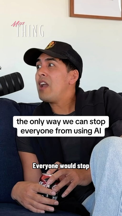 Send this to a man in your life who uses too much AI 🌈 Watch or listen to @tommy__do on the latest episode of Miss Thing now on all platforms!

#ai #artificialintelligence #chatgpt #claudeai #podcastclip