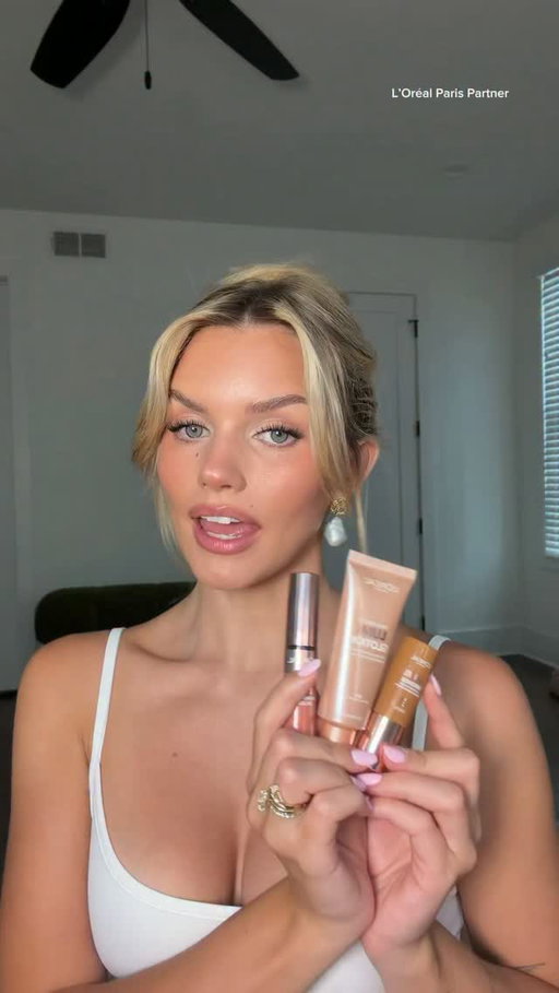 if you want that lit from within glow on your wedding day, it’s all drugstore 🤍 Lumi Glotion, Lumi Bronze Le Stick Soleil, Lumi Le Liquid Blush, all @lorealparis #LOrealParisPartner #LOrealParisMakeup