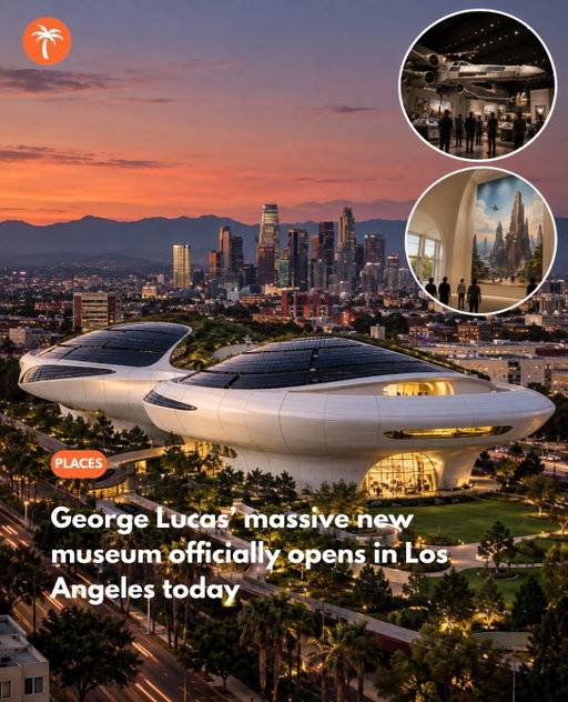 🏛️✨ After years in the making, the Lucas Museum of Narrative Art officially opens in Los Angeles today!

The highly anticipated museum founded by George Lucas and Mellody Hobson is opening its doors in Exposition Park, bringing a massive new cultural destination to LA.

📅 Opening September 22, 2026
📍 Exposition Park, Los Angeles
🏛️ 300,000-square-foot museum
🌳 11 acres of new park and green space
🎨 40,000+ works spanning illustration, comics, photography, film and more
🎬 Galleries exploring the art of visual storytelling
📚 Free research library
🎥 Two theaters
🍴 Dining and public gathering spaces

The museum’s collection spans everything from fine art and illustration to comics and filmmaking, creating a new destination dedicated to the power of storytelling through images.

After more than a decade of planning and construction, one of LA’s most anticipated cultural projects is finally here.