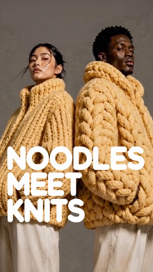 From a thick Yakisoba-inspired cable knit to a tighter ramen-inspired rib, would you wear this Edo Knoodle this fall? Inquiring minds need to know.