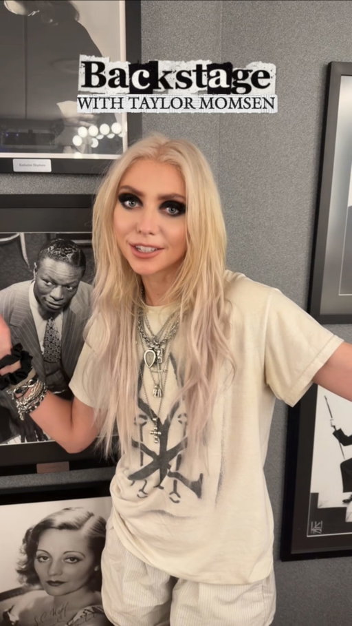 Checking in with @taylormomsen moments after stepping off the Ryman stage 🖤