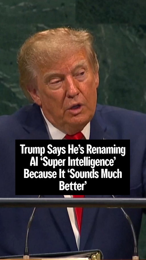 All mentions of “artificial intelligence” in US government documents will be replaced with “super intelligence” because it “sounds much better,” US president Donald Trump said in a speech at the United Nations General Assembly.

Trump, speaking a year after he demanded an investigation into the alleged sabotage of an escalator at the UN that stopped working when he stepped onto it, said that calling AI “artificial” made it “sound fake, and it is not fake, it’s actually amazing.”

The US president has a habit of renaming things via executive orders, including Lake Ontario to Lake America and the Gulf of Mexico to the Gulf of America, although the change of names only apply to US federal government use. It wasn’t immediately clear whether Trump’s call to rebrand AI to “super intelligence” would also be followed up by an executive order.

For more on why the US won’t be regulating AI anytime soon despite mounting concerns about the risks of highly capable frontier AI models going rogue, tap the 🔗 in bio.