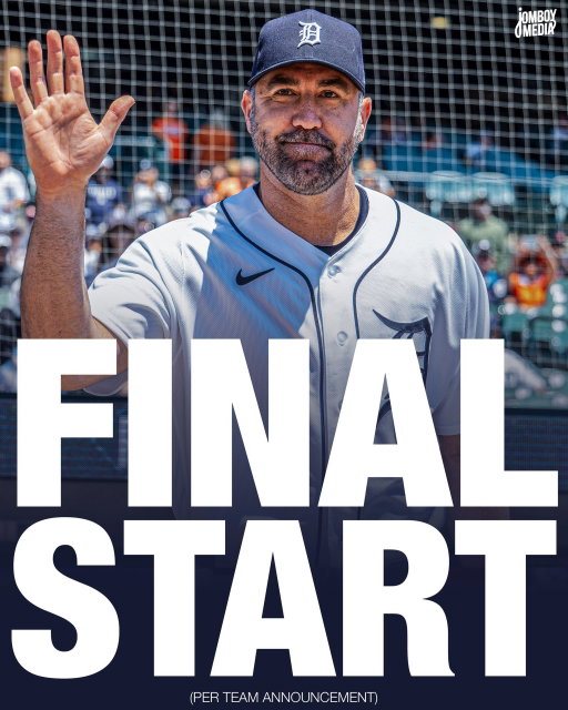 Justin Verlander will make the last start of his career Saturday vs. the Pirates