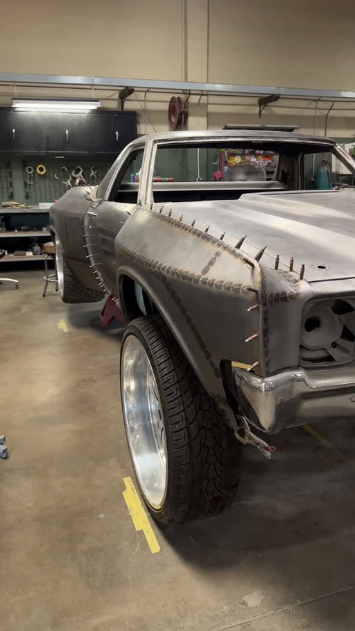 We’re back on the @kingshocks Wide Body/Pre-Runner/Donk/Hot Rod El Camino!

@brandongerringer has been running around the shop making progress on other projects but it’s finally time to get back to work on the Elco. 

We can’t wait to see what this thing looks like after both sides get the full wide body treatment!