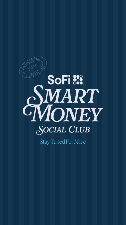 Consider this your invite to tune in to our first-of-its-kind Smart Money Social Club. It’s a place for ambitious people to connect, have real conversations, and grow in their confidence around money.

Our first event is all about closing the distance between women and investing, including live recordings of SoFi’s Richer Lives and The Important Part. Hit the link in our bio to register for the livestream on YouTube and follow us for more updates on who’ll be joining on 10/2.
