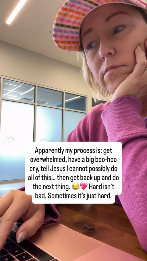 Turns out you can be overwhelmed AND still be a woman who gets back up. 💖

Have the cry. Talk to Jesus. Then do the next thing.

We’re gonna be just fine. 😂🦋

#ChristianWomen #WomenInTheir40s #KeepGoing #FaithInTheEveryday #MidlifeJoy