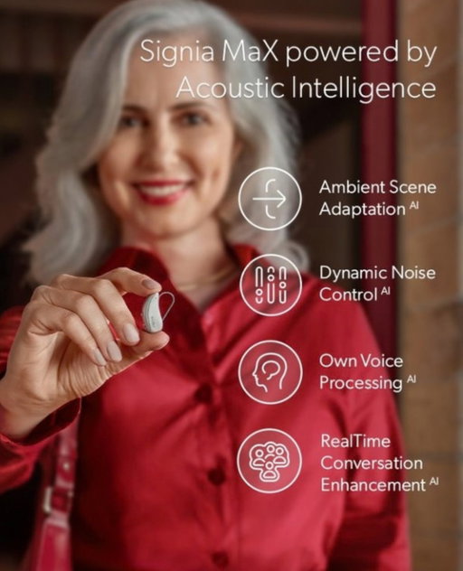 Signia Pure Charge&Go MaX is our most advanced AI-powered hearing aid, built to enhance every moment.

Ready to start living noisy again?

Hear the difference with a free product demonstration. Book via the link in bio.