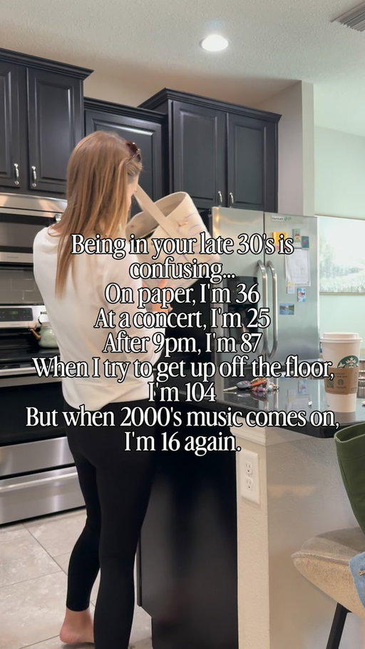Honestly, late 30s is just being three completely different people depending on the situation. 😂

I may need a full recovery day after staying out past 9, but put on a 2000s song and suddenly I’m 16, invincible, and ready to make questionable decisions again.

Tell me I’m not the only one. 😂

#latenightthoughts #millennialhumor #millennialmom #late30s #momhumor