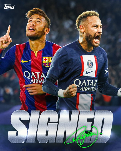 NEWS: We’re excited to announce that we’ve re-signed @neymarjr to an exclusive trading card & autograph deal! We can’t wait to bring collectors historic match-used relic autograph cards in the coming months... Follow @ToppsFC to make sure you’re among the first to see them!