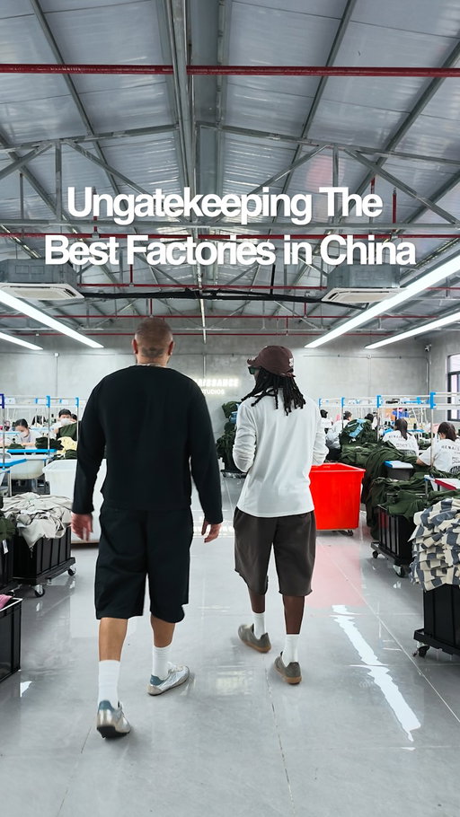China is the most underrated place when it comes to manufacturing garments of any kind. There are some real misconceptions about China as a whole so I’m on gatekeeping the best factories. This is my favorite styles or street and hip-hop styles. They’re only Work with a select number of clients and focus on quality with this Small and considered Team will find any factory in China close to as considered and cool as this.