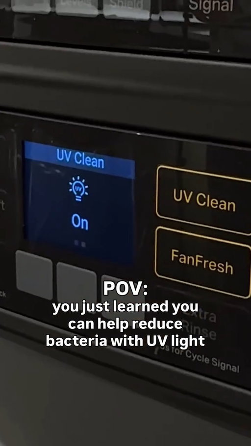 A deeper clean that actually protects your favourite fabrics from fading... count us in. Just select the UV Clean option on the new Whirlpool® Smart Front Load Laundry Tower.