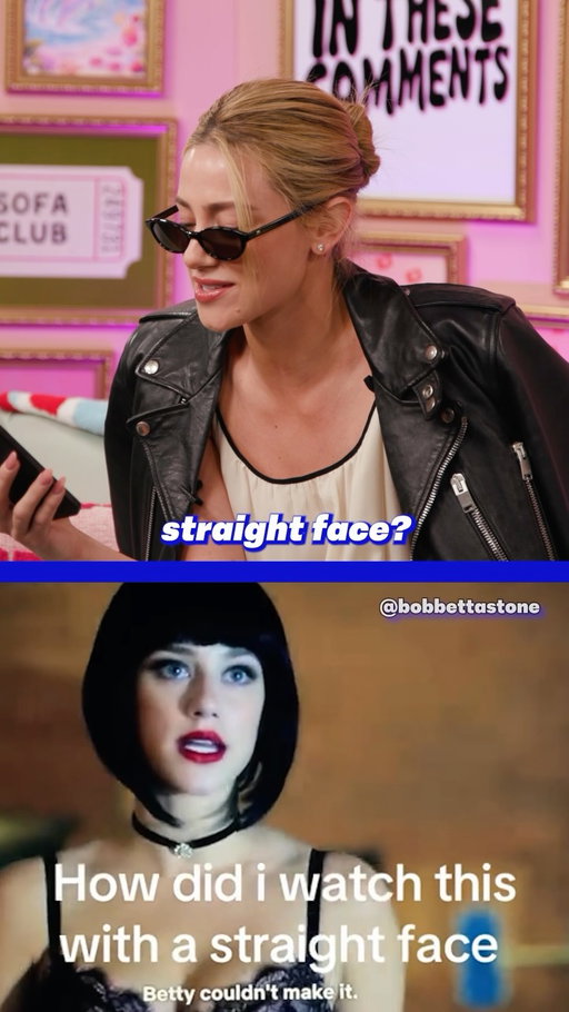 we watched it, but @lilireinhart LIVED it 😭🖤

Watch @lilireinhart go Straight To The Comments on our YouTube channel now! 💬

@thelovehypothesismovie is out on @primevideo now🧬

#lilireinhart #riverdale #darkbetty #bettycooper