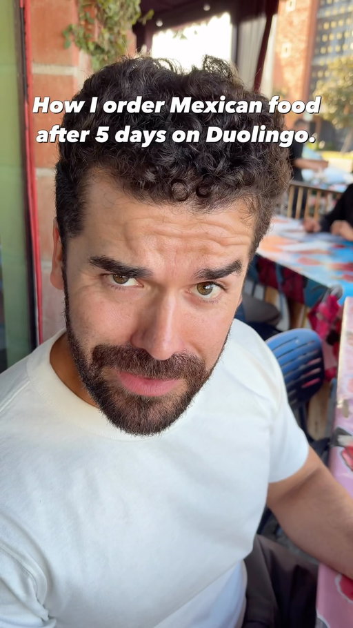 How I order Mexican food after 5 days on Duolingo #comedy #duolingo #spanish
