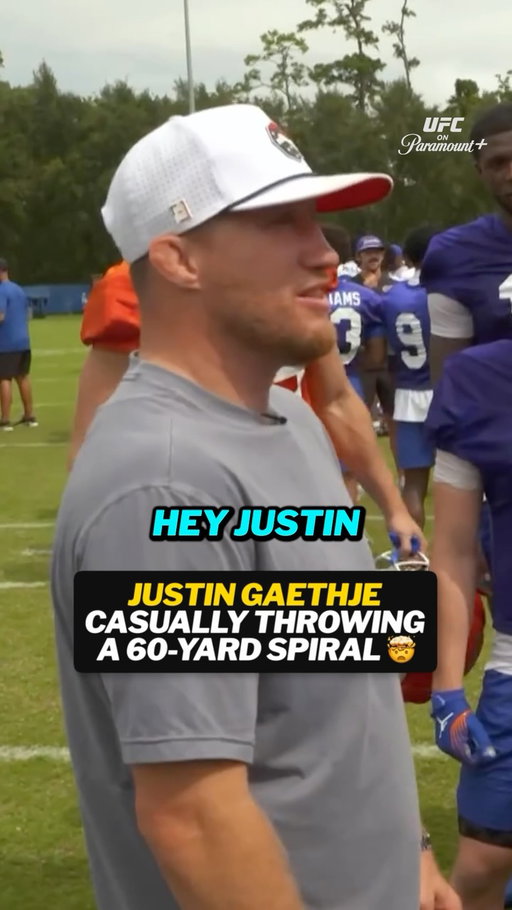@justin_gaethje out here throwing 60 yard passes with no warm up 👏