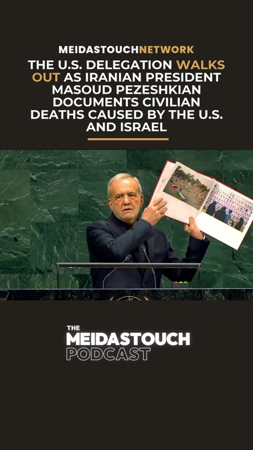 The U.S. delegation walks out as Iranian President Masoud Pezeshkian documents civilian deaths caused by the U.S. and Israel