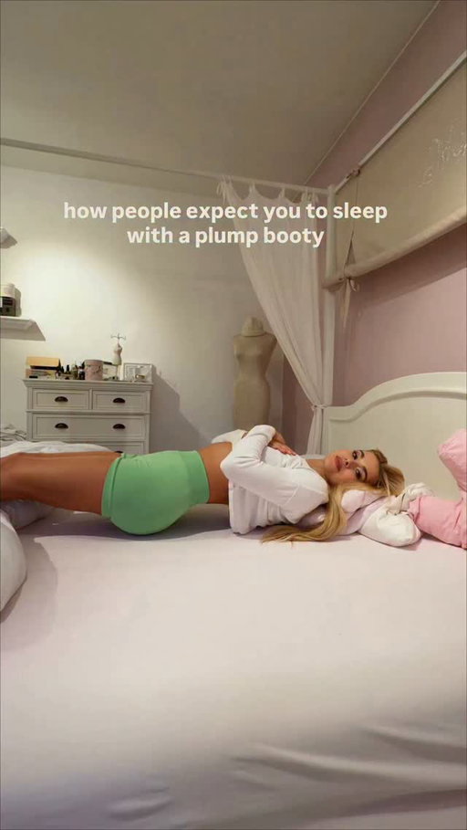 no actually, my Chinese community genuinely wondered if a bigger butt is annoying while sleeping 🤣🤣🤣 so I filmed this joke for them to explain
