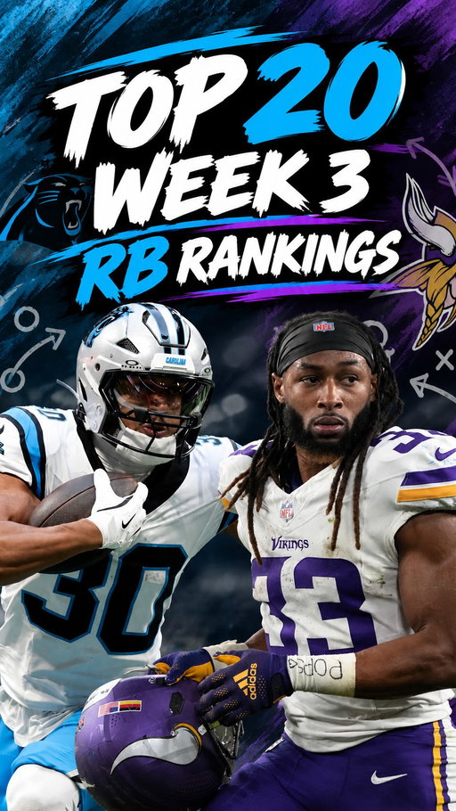 📈Top 20 Week 3 RB Rankings📈 #fantasyfootball #fantasyfootballadvice #nflfantasy #raiderswalterpicks #fantasyfootballtips