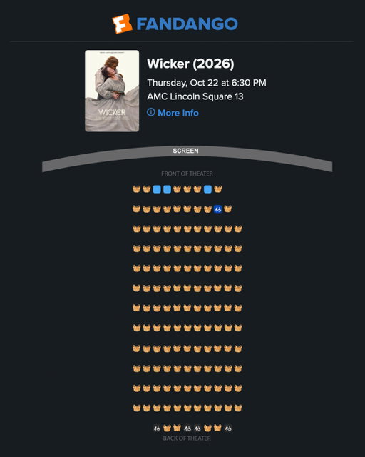 Theaters are filling up fast for WICKER. You’ve done it, basketheads. Secure your seat while you still can. 🧺