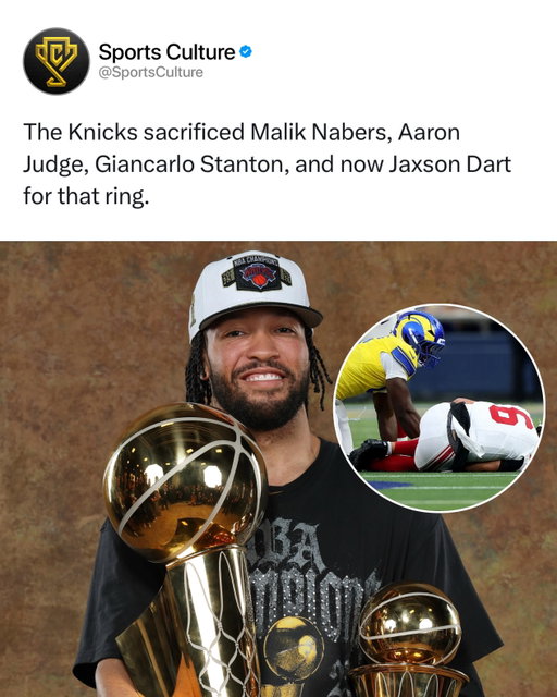 The Knicks sacrificed everything to win that ring 😂💔

The Giants have a 43% chance to beat the Titans on @kalshi , with all of these injuries can they do it? 

The Giants have already dealt with a lot of injuries this season, and it’s only Week 3. Jaxson Dart’s knee injury is the biggest blow because he’s the quarterback they’re trying to build around. Seeing him go down this early is brutal for the team and the fans.

It didn’t stop with Dart. Malik Nabers hurt his shoulder against the Rams, while Brian Burns injured his ankle and Andrew Thomas left with a groin injury. That’s a lot of important players getting banged up in one game, on top of the defensive players New York was already missing.

It’s hard to judge what the Giants can be when they can’t stay healthy long enough to play together. Every week now feels like another test of who’s available, and it’s frustrating because this team barely got a chance to find its rhythm.