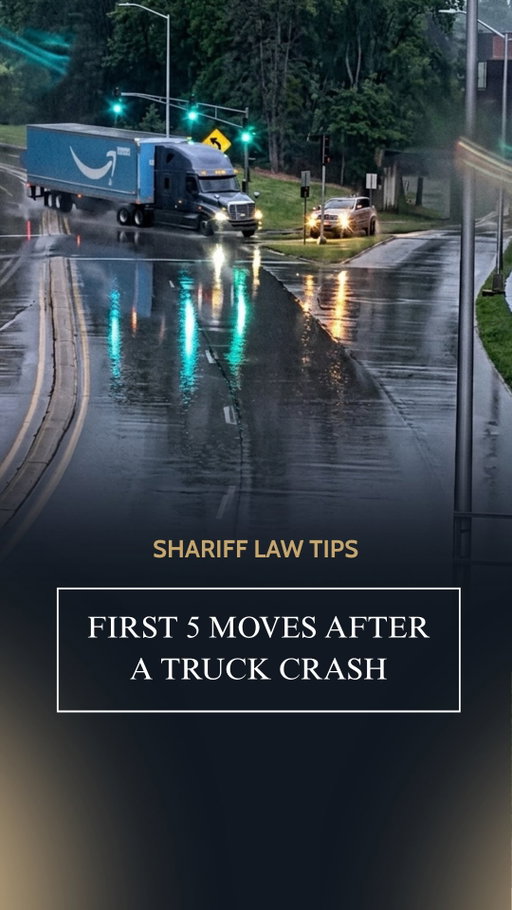 Truck crashes can involve more evidence and more parties than a typical car accident, so the first steps matter.

1. Call 911 and get medical care. Even if you feel okay, some injuries may not be obvious right away.
2. Get the trucking company’s information. Write down the company name and DOT number, not just the driver’s information.
3. Document the scene. Photograph the truck, cargo, license plate, vehicle damage, road conditions, and surrounding area.
4. Be careful with insurance statements. The trucking company’s insurer may contact you quickly. Don’t feel pressured to give a recorded statement before understanding your options.
5. Consider speaking with an attorney early. Important evidence in truck cases can become harder to obtain as time passes.
Truck accidents can involve significant injuries and complex evidence. Taking the right steps early can help protect your health and preserve important information.

At Shariff Injury Lawyers, we help injured people across Texas understand their options and take on insurance companies when necessary.
If you or someone you love was hurt in an accident anywhere in Texas, comment “HELP” and our team will reach out for a free consultation. You don’t pay unless we win.

We handle the fight so you can focus on healing.

#TruckAccident #18WheelerAccident #TruckInjury #TexasInjuryLawyer #ShariffInjuryLawyers