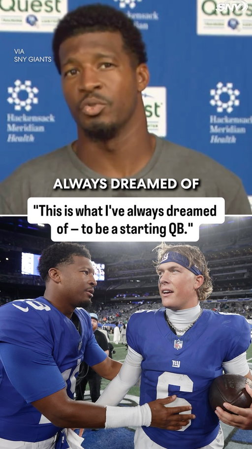 Jameis Winston has nothing but respect for Jaxson Dart, but he’s ready to make the most out of his opportunity as the Giants’ new QB1 😤

#giants #jameiswinston #jaxsondart #nfl #football