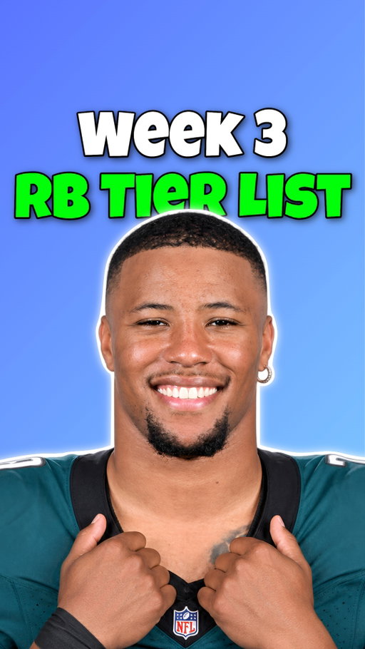 Week 3 Fantasy RB Rankings & Tiers

#FantasyFootball
