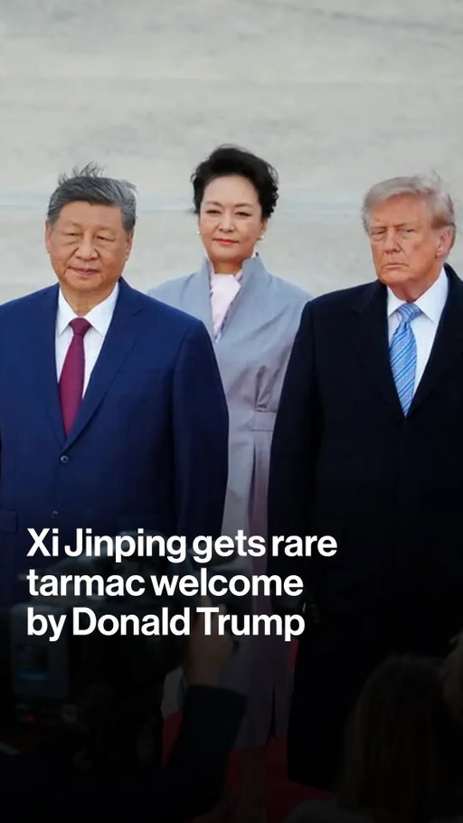 Donald Trump welcomed President Xi Jinping and his wife at Joint Base Andrews as the Chinese leader landed for a state visit.

Trump shook hands with the couple, becoming the first US president in around six decades to receive a foreign counterpart at that airport. Tap the link in bio for more.