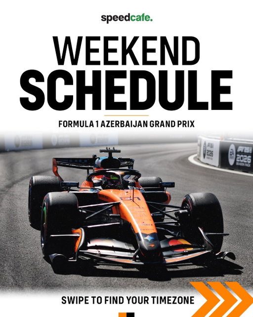 REMINDER! 🚨 The Formula 1 Azerbaijan Grand Prix in Baku begins on Thursday 🗓️

#speedcafe #f1 #formula1