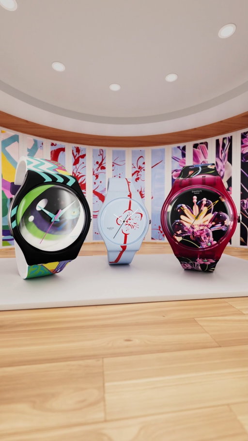 Introducing the Swatch Art Peace Hotel Collection. 

STREET EYE by Green Lava, FLOWERING PLUM by Han Feng, and DIGI-BLOSSOMING by Luo Bi bring three very different artistic perspectives to three unique watches, from digital worlds and delicate plum blossoms to the energy of street art.

#SwatchArtPeaceHotel #SwatchLovesArt