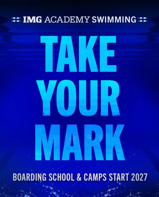 Take your mark.

A new opportunity to train, compete and prepare for the next level begins with IMG Academy Swimming in 2027. 🏊