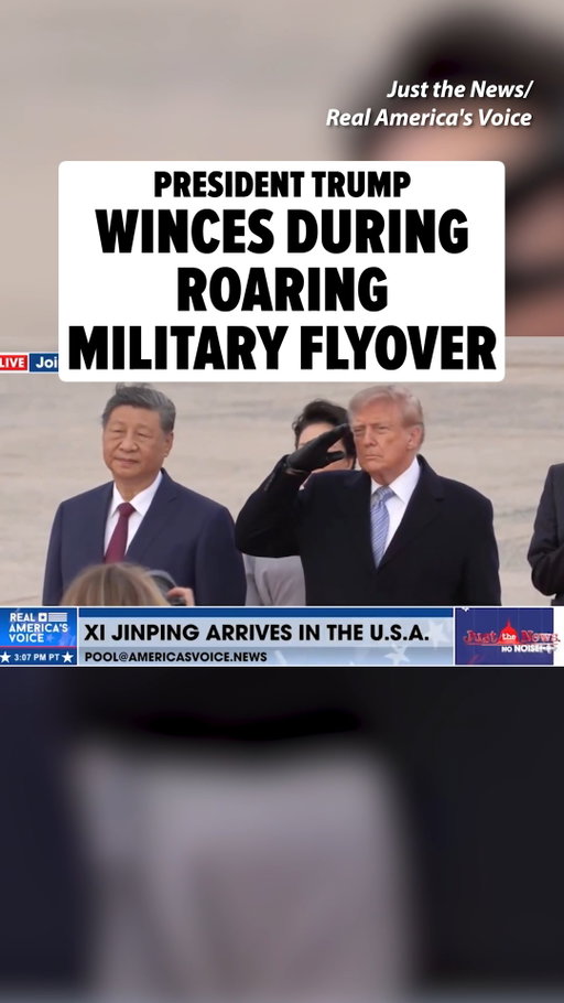 😳 President Trump rolled out the red carpet for Chinese leader Xi Jinping for his state visit to Washington D.C. — personally greeting Xi when he landed Wednesday night — but then things took a ROARING turn for the worse!

🎥: Just the News/Real America's Voice
