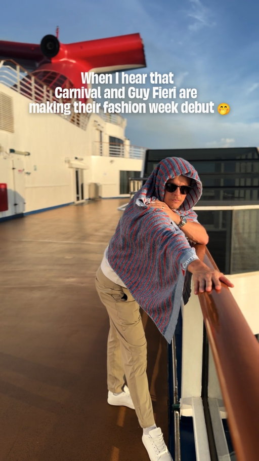 Carnival. Guy Fieri. The first Cruise Collection made for cruisers. RSVP to attend the fashion show in Paris, Texas, or tune in LIVE on @carnival Instagram October 3rd at 7PM CST / 8PM EST. Link in bio to learn more.​