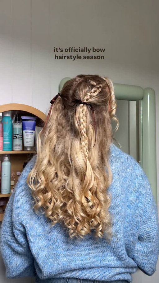 Tis the season 🍂 

•
•
Fall hairstyles, fall hair, fall hair inspo, fall hair trends, bow hairstyles, half up half down, braided hairstyles, curly hairstyles, Heatless curls, overnight heatless curls #heatlesscurls #fallhairtrends #fallhairstyles #bowhairstyle #halfuphalfdownhairstyle