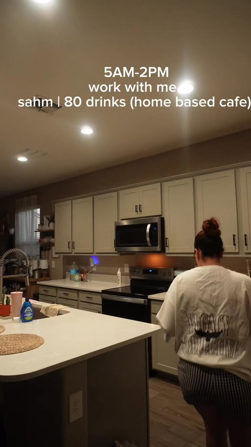 Work with me as a home based cafe, 80 drinks as a stay at home mom! ♥️ #smallbusiness #homecafe #homebasedcoffee #azcoffee